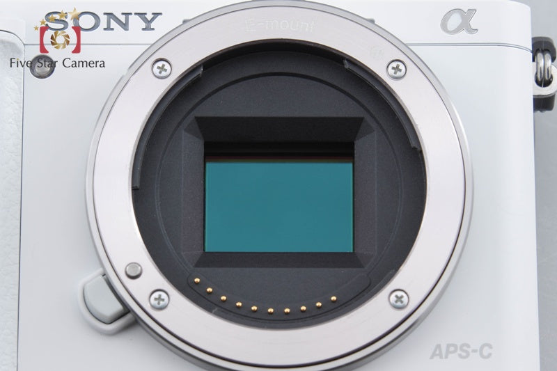 Sony α6000 ILCE-6000 White 24.3 MP 16-50 55-210 Lenses [Multiple Languages]