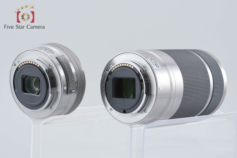 Sony α6000 ILCE-6000 White 24.3 MP 16-50 55-210 Lenses [Multiple Languages]