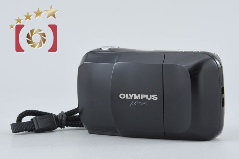 Olympus μ[mju:] Black 35mm Point & Shoot Film Camera