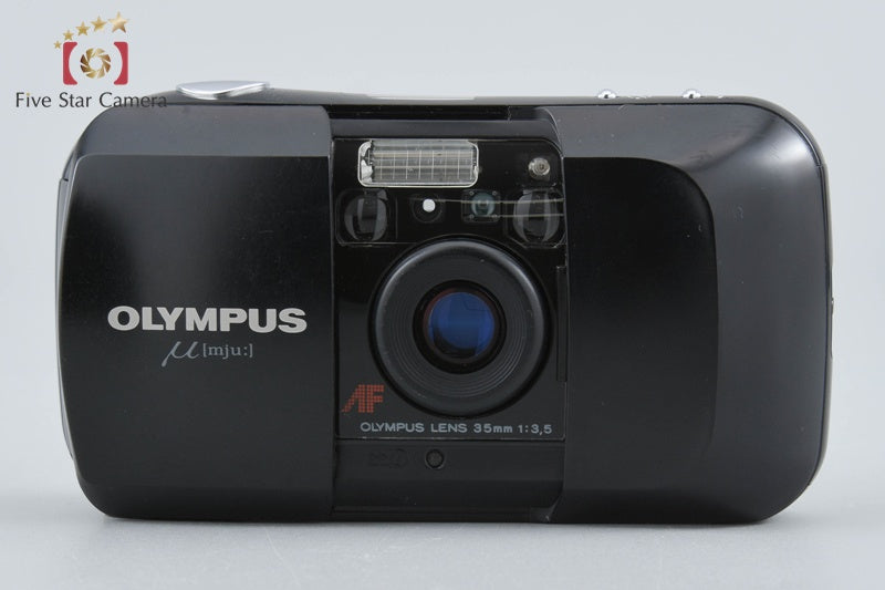 Olympus μ[mju:] Black 35mm Point & Shoot Film Camera