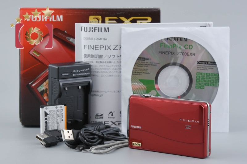 Fujifilm FinePix Z700EXR Red 12.0 MP Digital Camera w/ Box