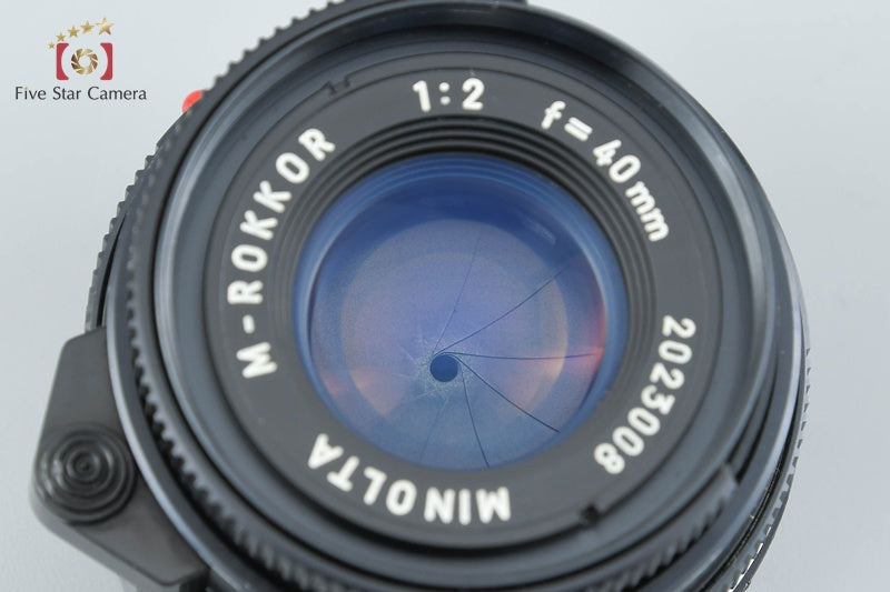 MINOLTA M-ROKKOR 40mm f/2 Leica M Mount Lens
