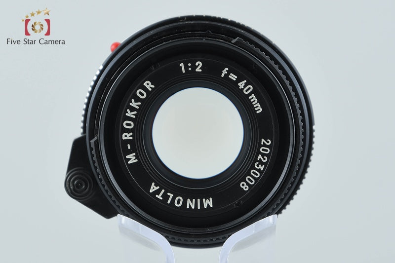 MINOLTA M-ROKKOR 40mm f/2 Leica M Mount Lens