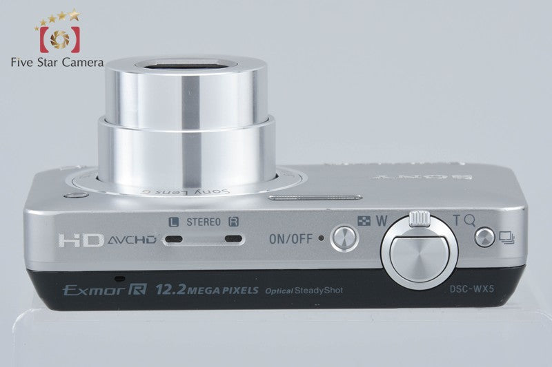 SONY Cyber-shot DSC-WX5 Silver 12.2 MP Digital Camera [Japanese Language Only]
