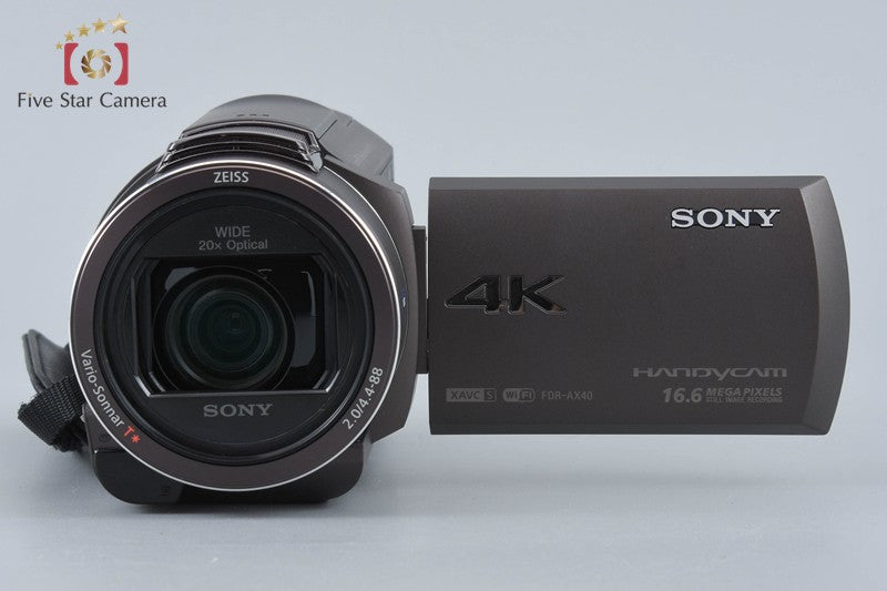 Sony HANDYCAM FDR-AX40 Bronze Brown 4K Handycam [Multiple Languages]
