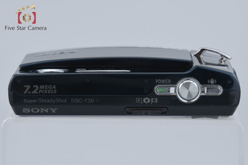 Sony Cyber-shot DSC-T30 Black 7.2 MP Digital Camera [Japanese Language Only]