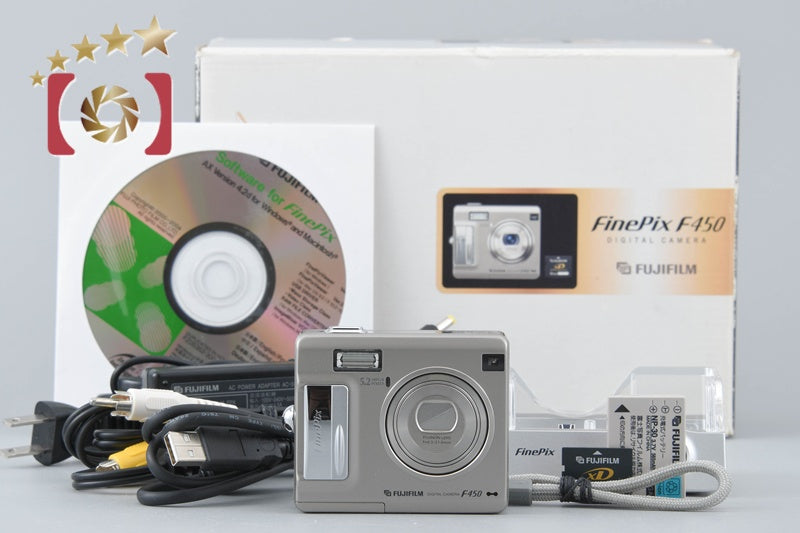 Fujifilm FinePix F450 Silver 5.2 MP Digital Camera w/ Box