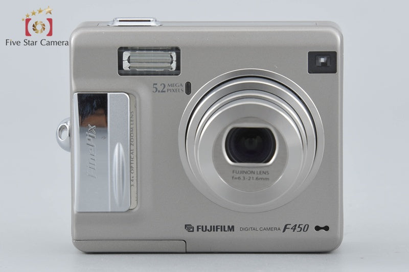 Fujifilm FinePix F450 Silver 5.2 MP Digital Camera w/ Box