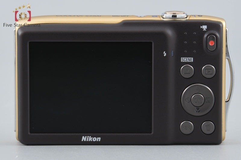 Nikon COOLPIX S3300 Sweet Gold 16.0 MP Digital Camera