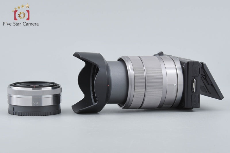 Sony α NEX-5 Black 16.1 MP 16 18-55 Lenses w/ Box [Japanese Language Only]