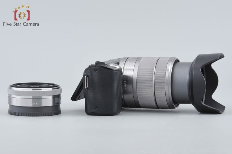 Sony α NEX-5 Black 16.1 MP 16 18-55 Lenses w/ Box [Japanese Language Only]