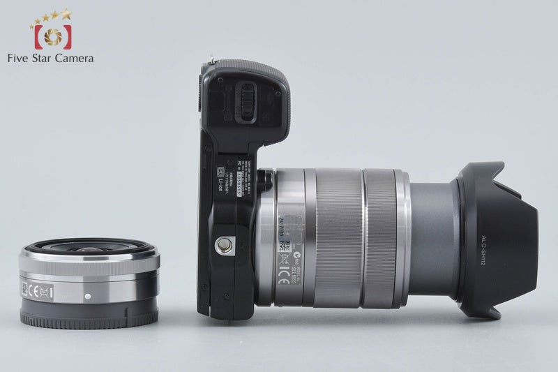 Sony α NEX-5 Black 16.1 MP 16 18-55 Lenses w/ Box [Japanese Language Only]