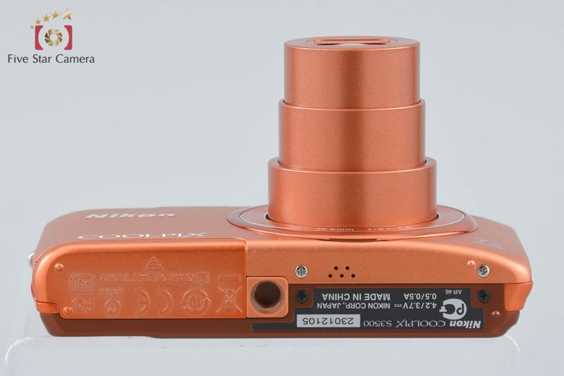 Nikon COOLPIX S3500 Apricot Orange 20.0 MP Digital Camera