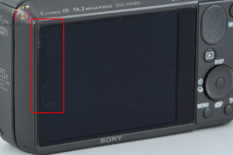 Sony Cyber-Shot DSC-HX30V Black 18.2 MP Digital Camera [Japanese Language Only]