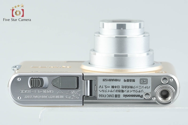 Panasonic LUMIX DMC-FX66 Gold 14.1 MP Digital Camera [Japanese Language Only]
