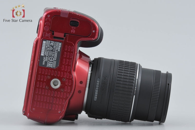 Nikon D3300 Red 24.2 MP DSLR 18-55mm VR II Lens