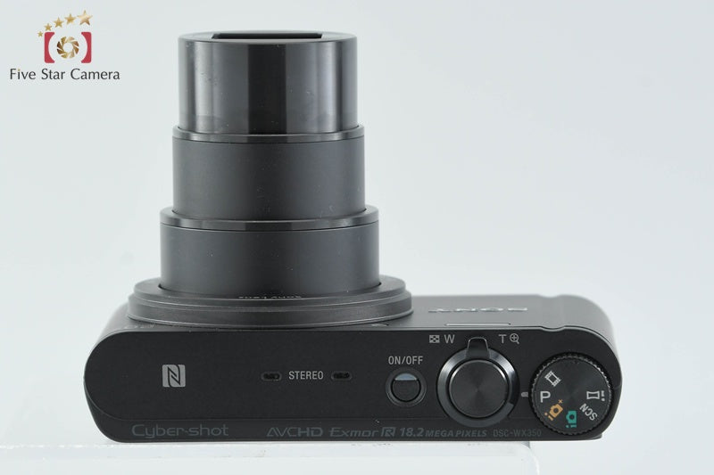 Sony Cyber-Shot DSC-WX350 Black 18.2 MP Digital Camera [Multiple Languages]