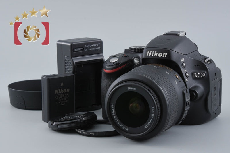 "Count 2,236" Nikon D5100 16.2 MP SLR Digital Camera 18-55 VR Lens