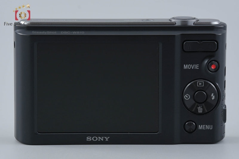 Sony Cyber-Shot DSC-W810 Black 20.1 MP Digital Camera [Japanese Language Only]