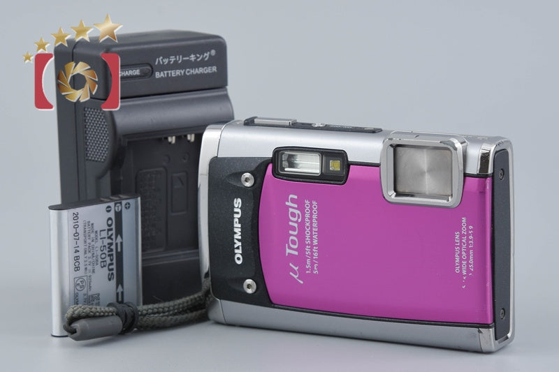 OLYMPUS μ TOUGH-6020 Pink 14.0 MP Digital Camera