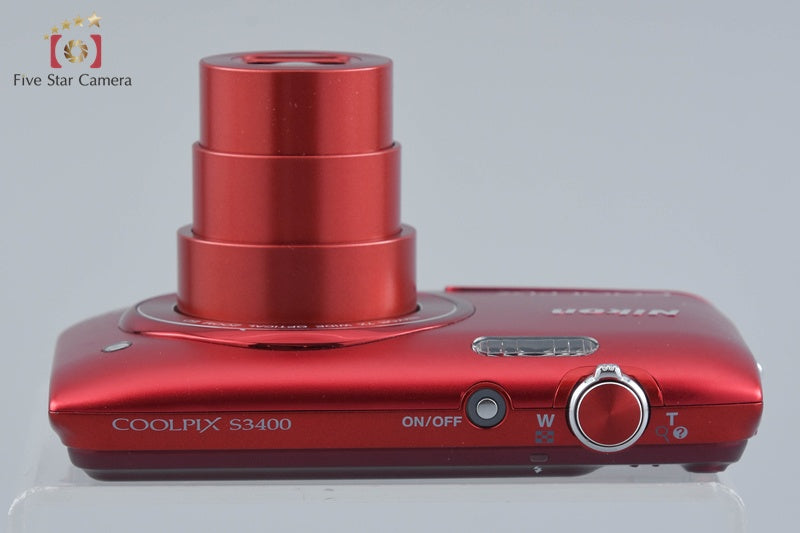 Nikon COOLPIX S3400 Red 20.1 MP Digital Camera