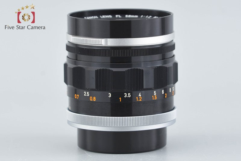Canon FL 58mm f/1.2 FD Mount Lens