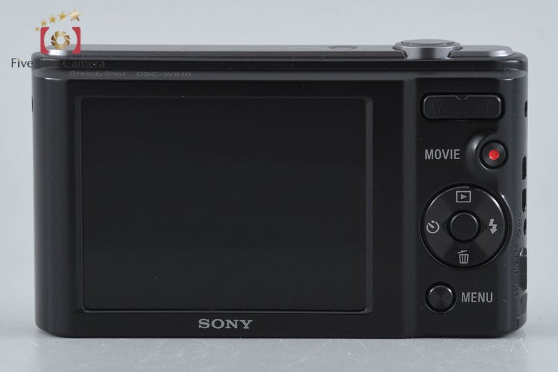 Sony Cyber-Shot DSC-W810 Black 20.1 MP Digital Camera [Japanese Language Only]