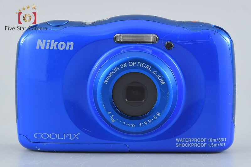 Nikon COOLPIX S33 Blue 13.2 MP Digital Camera