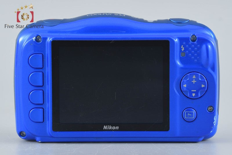 Nikon COOLPIX S33 Blue 13.2 MP Digital Camera