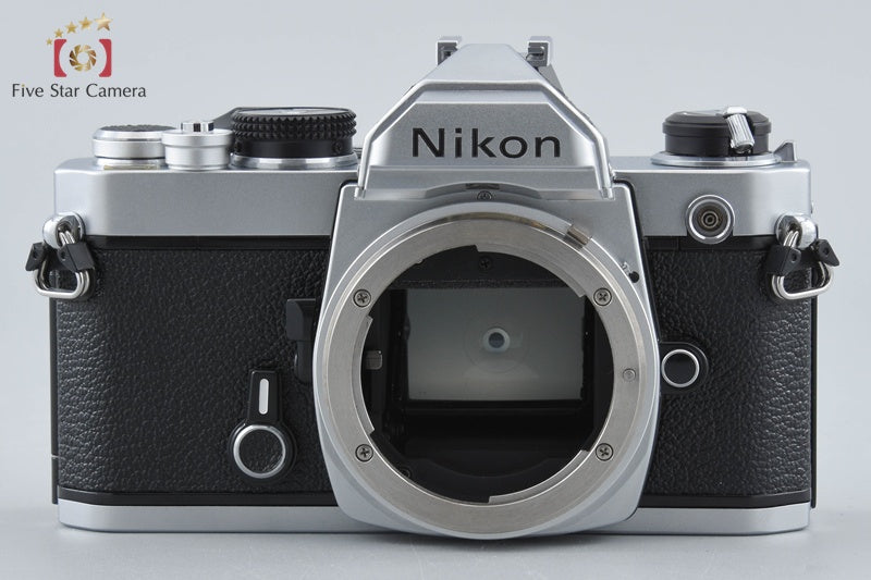 Nikon FM Silver Later Model 35mm SLR Film Camera + Ai-S NIKKOR 50mm f/1.8