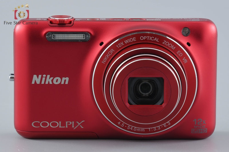 Nikon COOLPIX S6600 Raspberry Red 16.0 MP Digital Camera