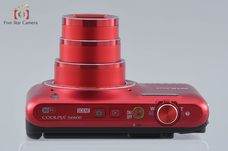 Nikon COOLPIX S6600 Raspberry Red 16.0 MP Digital Camera