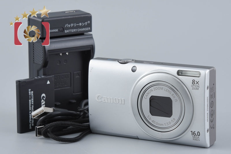 Canon PowerShot A4000 IS Silver 16.0 MP Digital Camera