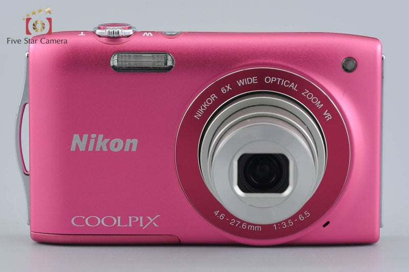 Nikon COOLPIX S3300 Strawberry Pink 16.0 MP Digital Camera