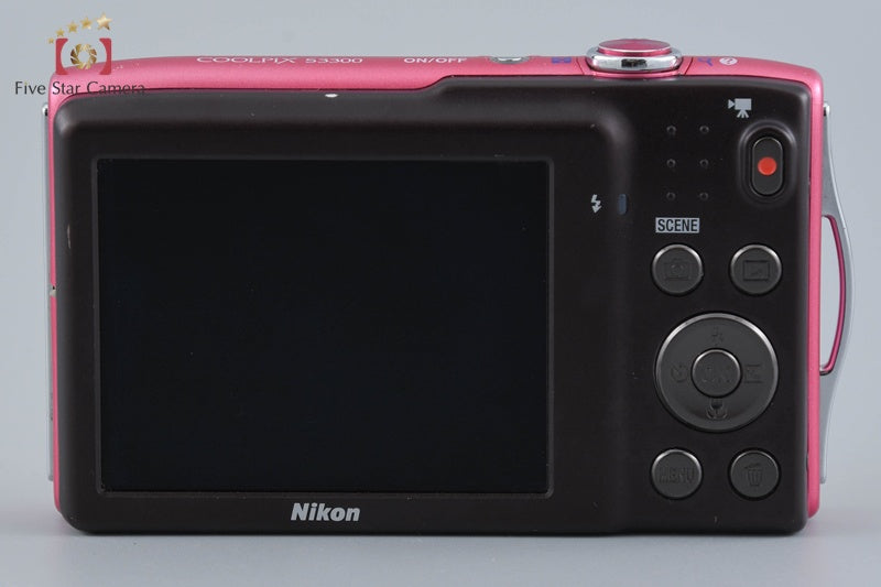 Nikon COOLPIX S3300 Strawberry Pink 16.0 MP Digital Camera