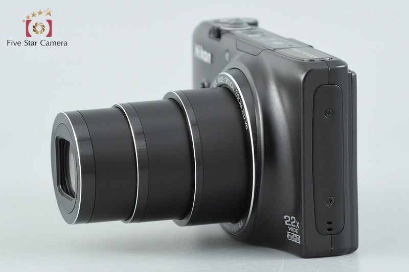 Nikon COOLPIX S9500 Matt Black 18.1 MP Digital Camera w/ Box