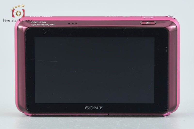 SONY Cyber-shot DSC-T99 Pink 14.1 MP Digital Camera [Japanese Language Only]