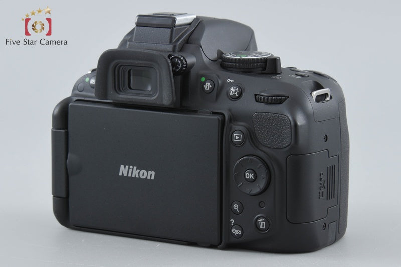 "Shutter count 1,709" Nikon D5200 Black 24.1 MP DSLR 18-55 VR Lens w/ Box