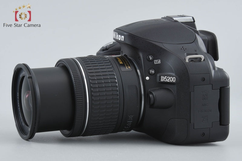 "Shutter count 1,709" Nikon D5200 Black 24.1 MP DSLR 18-55 VR Lens w/ Box