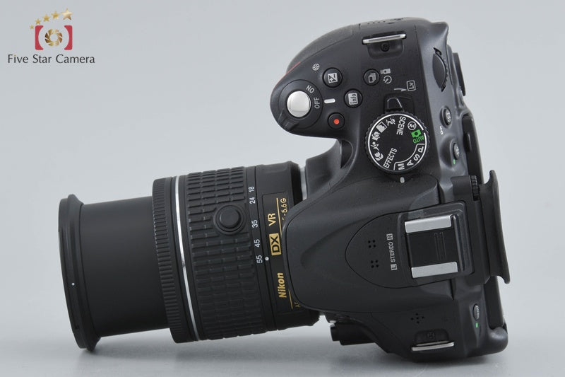 "Shutter count 1,709" Nikon D5200 Black 24.1 MP DSLR 18-55 VR Lens w/ Box