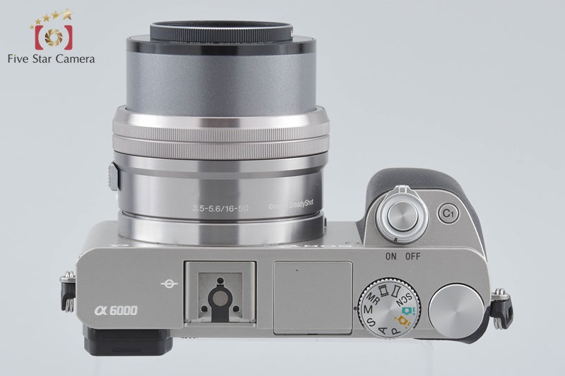 "Count 2,343" Sony ILCE-6000 Silver 24.3MP 16-50 Lens [Japanese Language Only]