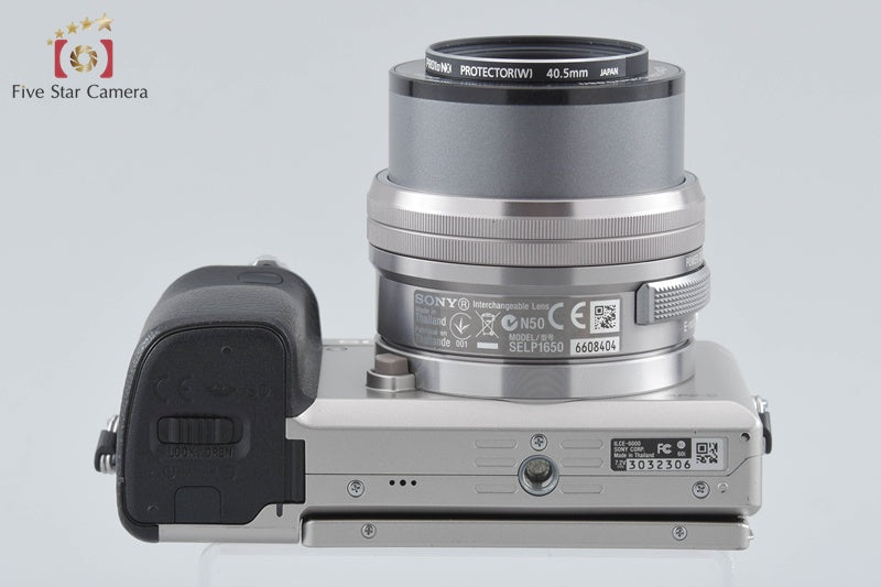 "Count 2,343" Sony ILCE-6000 Silver 24.3MP 16-50 Lens [Japanese Language Only]