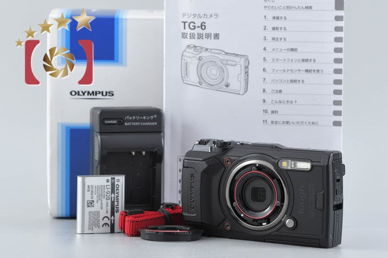 "Count 1,496" Olympus Tough TG-6 Black 12.0 MP Waterproof Digital Camera w/ Box