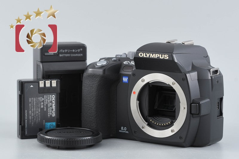 "Shutter count 1,031" Olympus E-500 Black 8.0 MP Digital SLR Camera Body