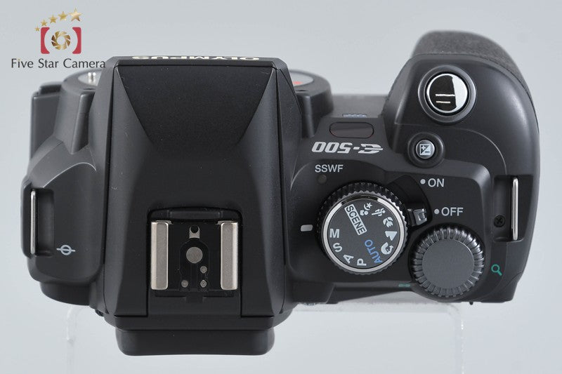 "Shutter count 1,031" Olympus E-500 Black 8.0 MP Digital SLR Camera Body