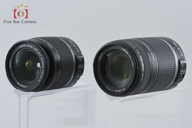 "Count 181" Canon EOS Kiss X2 / Rebel XSi / 450D 12.2MP 18-55 55-250 Lens w/ Box