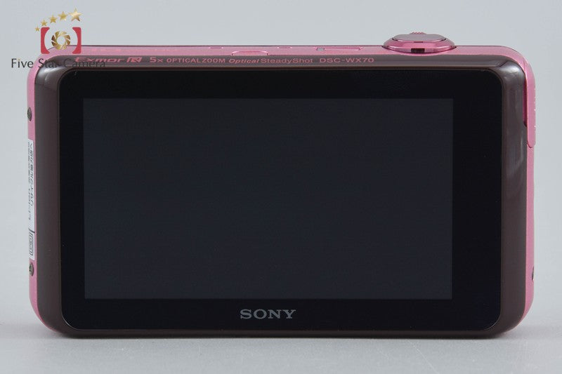 Sony Cyber-shot DSC-WX70 Pink 16.2 MP Digital Camera [Japanese Language Only]