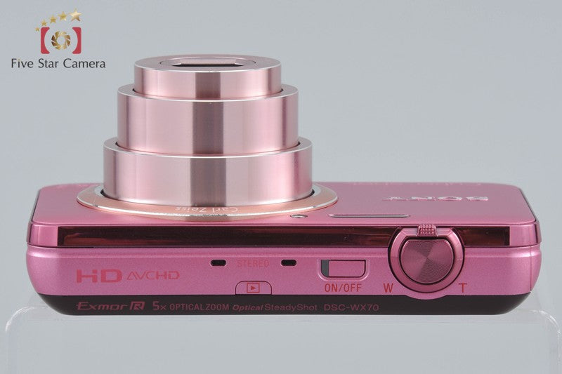 Sony Cyber-shot DSC-WX70 Pink 16.2 MP Digital Camera [Japanese Language Only]