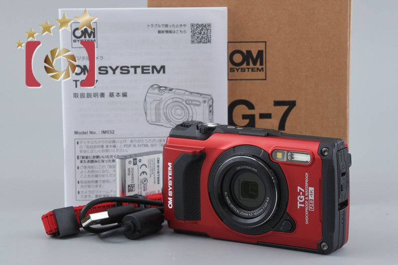 "Count 150" OM SYSTEM Olympus Tough TG-7 Red 12.0 MP Waterproof Digital Camera