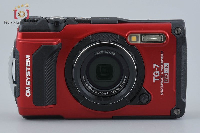 "Count 150" OM SYSTEM Olympus Tough TG-7 Red 12.0 MP Waterproof Digital Camera